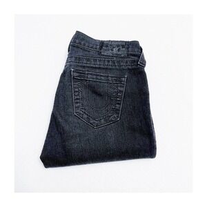 True Religion Basic Legging Ripped Knee Black DIBD Quest SZ28